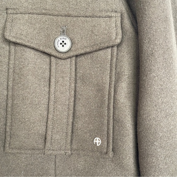 Anine Bing Dallas Jacket Army Green Size Small - Picture 6 of 10